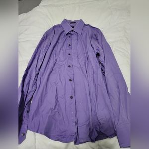 Express mens Lavendar long sleeve dress shirt